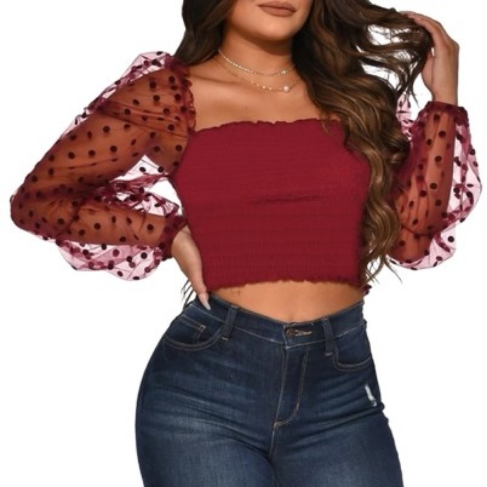 Ruched crop top